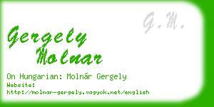 gergely molnar business card